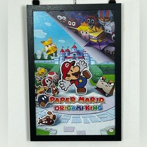 Nintendo Paper Mario The Origami King 13x19 Framed Gelcoat Poster 12/20/2020